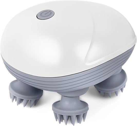 Relivo: Portable 3-Speed Scalp Massager with 96 Kneading Nodes, Handheld Head Massager for Relaxation, Stress Relief & Hair Growth Support