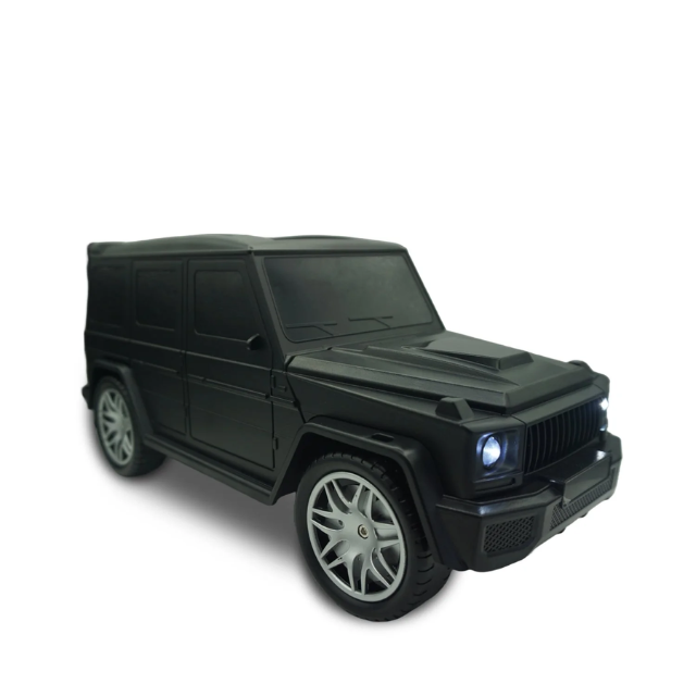 BassWagon: Rugged G Wagon Inspired Design Big Size Solar-Powered Bluetooth Speaker with Portable Wireless Speaker with Flashlight, USB, FM Radio & Outdoor-Friendly Build (colour may vary)