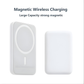 MagPod: Slim MagSafe Battery Pack with Lightning port, Portable Wireless Power Bank with Qi wireless Charging & Magsafe Support