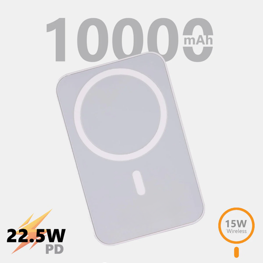 MagQ: 10000mAh MagSafe Wireless Power Bank with 15W Wireless Charging, Slim Magnetic Battery Pack for iPhone & Android