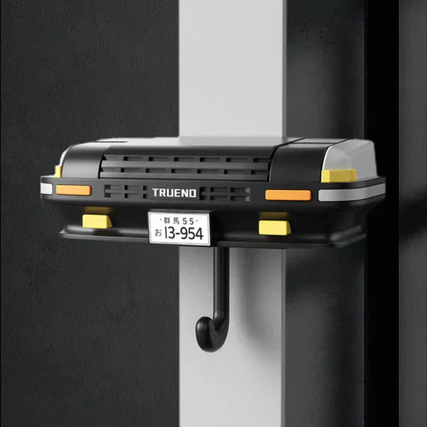 Headlite: Car Bumper Keychain Holder with LED Headlight & Blinkers, Wall Mount & LED Lights, Unique Retro Car Design for Entryway, Living Room, Office & Gift for Car Lovers