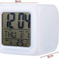 GlowDream: RGB Aura LED Digital Alarm Clock, Table Clock with Date, Day, Time & Temperature Display