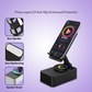 Luvo: 3-in-1 Foldable Phone Stand with Bluetooth Speaker & 360° Rotation, Portable Desk Holder with Wireless Audio, Hands-Free Viewing & Compact Travel-Friendly Designea
