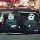 Mugz: Car Seat Mask Headrest Covers (Set of 2) – Universal Fit for Car Interiors, Powerful Decoration & Headrest Protection