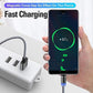 Travo: 3-in-1 Magnetic Fast Charging Cable with Status Light, 360° Swivel Head, Type-C, Micro USB & lightning Connectors