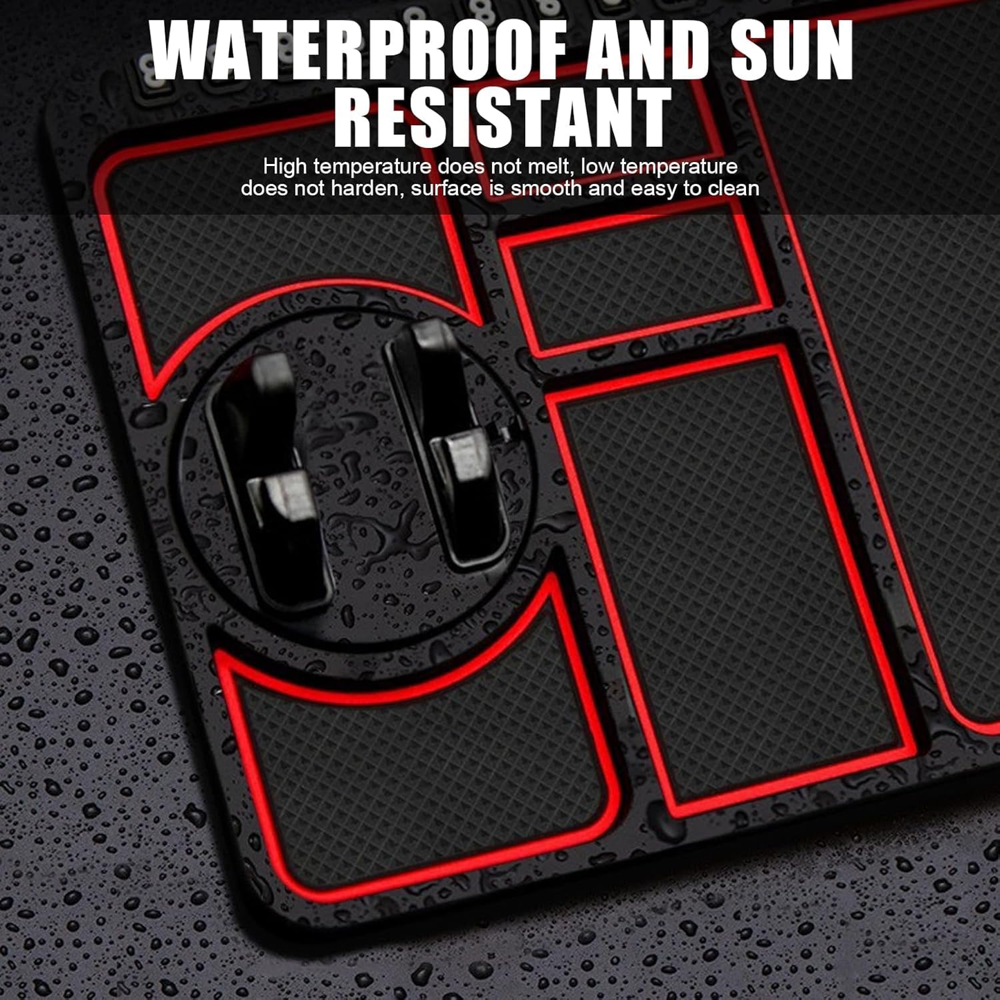 DashGrip: Anti-Slip Dashboard Mat & Universal Smartphone Holder for Cars, Non-Slip Silicone Phone Mount with Secure Grip for Car Interior Dashboard Use
