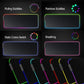 Phase: RGB LED Gaming Keyboard & Mouse Pad with Rollable Waterproof Surface, Large Size Nonslip LED Mat for Laptop, Desktop & Console Setups