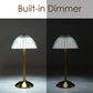 Domiq: Cordless Rechargeable LED Table Lamp, Touch Dimmer, Soft Glow, Portable for Dining, Bedroom, Desk & Outdoor Use