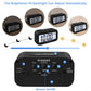 Snoozy: LCD Digital Alarm Clock with Multifunction Display, Large Screen Desk & Travel Clock with Snooze, Date, Temperature & Night Light
