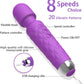 Mora: Rechargeable Waterproof Personal Body Massager, Handheld Cordless Wand with 20 Vibration Modes & 8 Speed Levels for Full Body Stress Relief, Relaxation & Muscle Recovery