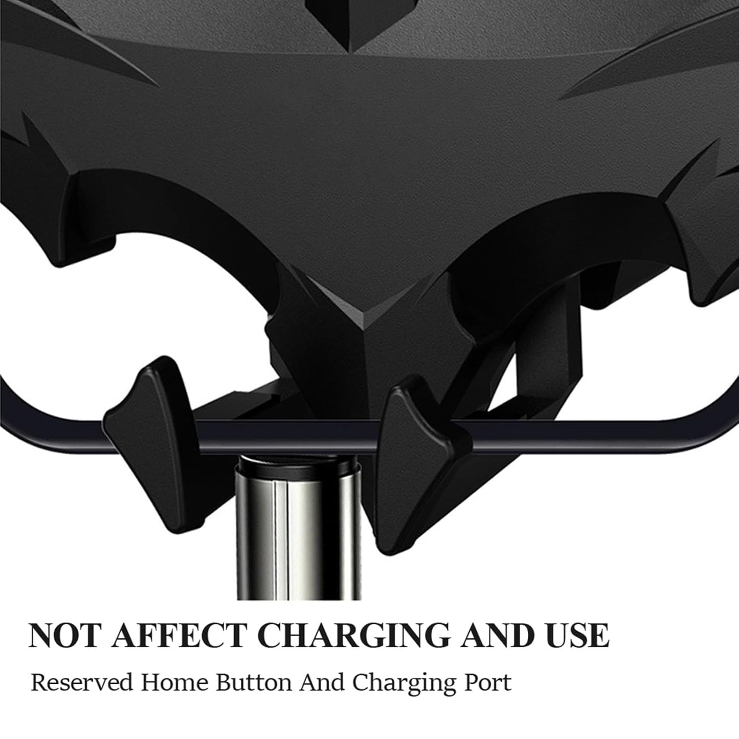 BatHold: Dark Bat-Inspired Gravity Car & Desk Phone Holder, Automatic Locking Bat-Shaped Mount for Hands-Free Use, Unique Gift for Men & Desk Accessories