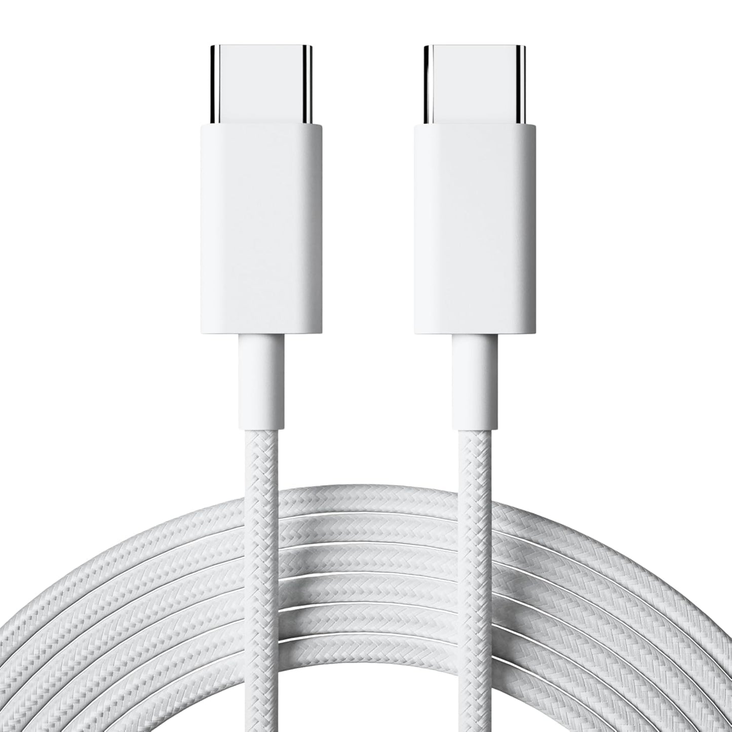 Nylo: USB-C to USB-C Fast Charging Data Cable, Nylon Braided Cable with PD Fast Charge, Data Sync for iPhone 16/16e/15 Series, MacBook & USB-C Devices