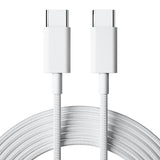 Nylo: USB-C to USB-C Fast Charging Data Cable, Nylon Braided Cable with PD Fast Charge, Data Sync for iPhone 16/16e/15 Series, MacBook & USB-C Devices