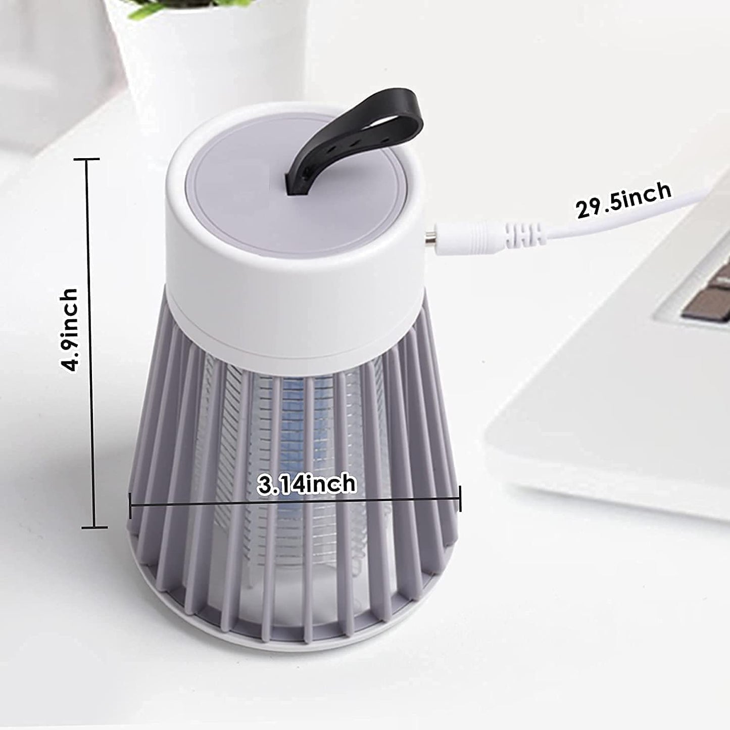BugShield: USB-Powered Mosquito Killer Lamp with UV LED – Safe & Silent Indoor Zapper for Bedrooms, Living Rooms, Patios & Outdoor Protection