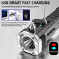 Torchii: Magnetic LED Emergency Rechargeable Torch & Cob Light with Window Breaker & Seat-Belt Cutter, for Car Safety, Camping & Outdoor Use