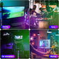 VibEQ: Sound Reactive RGB Light Bar, USB-C with In-built Mic & 32 Patterns, LED Strip for Car, Desk, Studio & Gaming Room