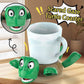Turtini: Funny Turtle Cup Holder & Coaster, Popping Drink Tortoise Coaster for Table, Desk & Bar Decor