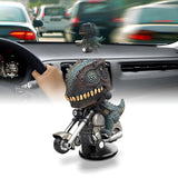 DynoDrift: Dashboard Drift Dinosaur Motorcycle Toy, Creative Car Decor for Car Interior, Enthusiasts & Collectible Gifting