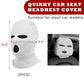 Mugz: Car Seat Mask Headrest Covers (Set of 2) – Universal Fit for Car Interiors, Powerful Decoration & Headrest Protection