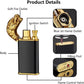 Dragor: Windproof Double-Jet Flame Torch Lighter with Dragon Design, Refillable Butane Gas Metal Lighter for Cigars, Cigarettes & Unique Gifting for Men