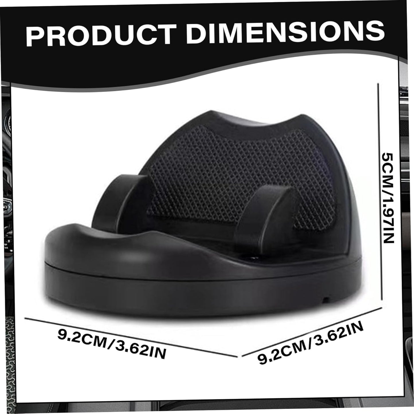 DashDock: Car Dashboard Phone Holder with Non-Slip Base, Anti-Fall Mount with Built-In Parking Number Display & Passive Speaker Amplifier for Hands-Free Driving