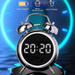Wakee: Retro LED Alarm Clock with Twin Bells – Extra Loud Battery-Powered Clock for Heavy Sleepers, Stylish Wake-Ups & Desk or Bedroom Decor