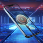 SlimQi: Super Slim Wireless Charging Pad Fast Qi Wireless Charger with Super Strong Magnets, Tempered Glass & Futuristic Design