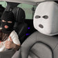 Mugz: Car Seat Mask Headrest Covers (Set of 2) – Universal Fit for Car Interiors, Powerful Decoration & Headrest Protection