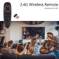RemoteX: Air Mouse Universal Remote Control, 2.4Ghz Wireless Remote with Motion Sensor & Mic for Smart TV, TV Box, PC & Projector
