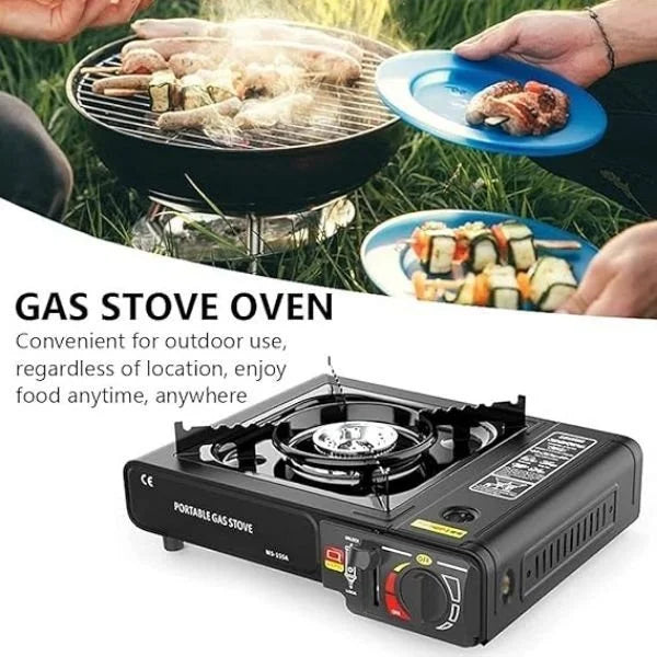 Campy: Portable Camping Gas Stove with Compact Burner & Carrying Case – Outdoor Cooking Gear for Trekking, Hiking, Picnics & Backpack Travel