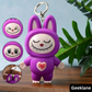 KeyBuu: Face-Changing Labubu Keychain Toy with Built-in Key Holder, Flip Expression Keychain & Gift for Kids & Collectors