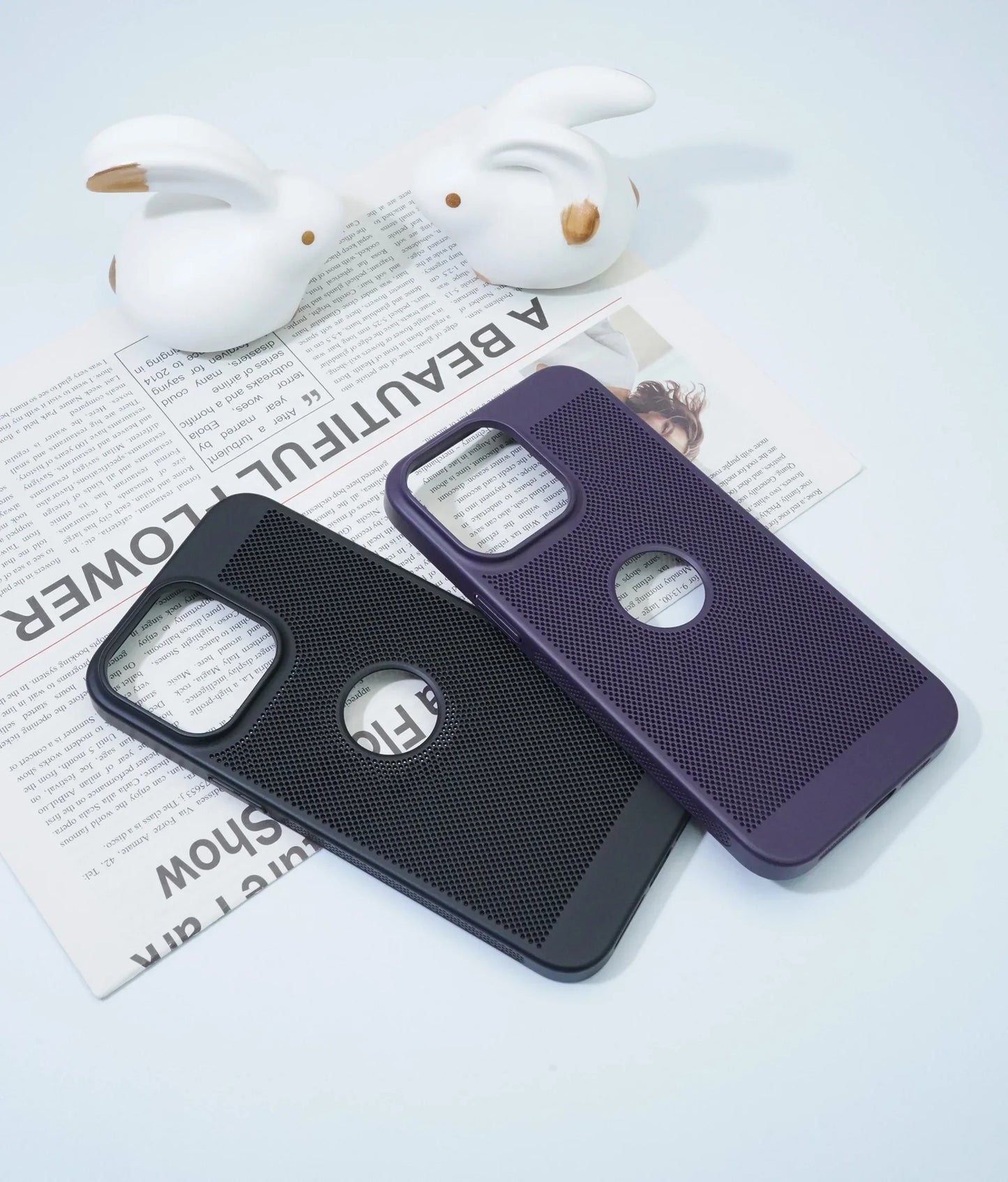 Heat dissipation iPhone Back Cover With Apple Brand Showoff