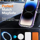 iPhone 14 Yellow Resistant Transparent  Back Cover With MagSafe Charging
