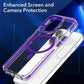 iPhone 14 Yellow Resistant Transparent  Back Cover With MagSafe Charging