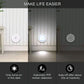 Lumiq: Motion Sensor LED Night Light, USB Rechargeable, Auto-On Cabinet Light with Warm Glow for Wardrobe, Stairs, Hallway, Kitchen & Closet Use