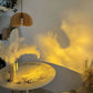 Wavi: Rotating Ripple Ambient Night Lamp with Water Wave Projection, Touch Control, Colour Changing Sunset Glow for Bedroom & Home Aesthetic Décor