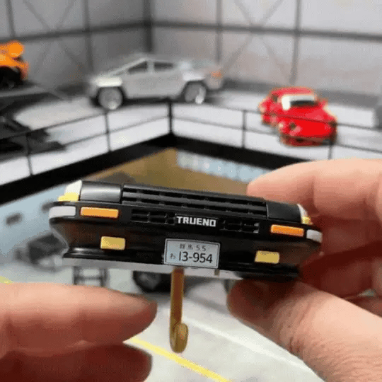 Headlite: Car Bumper Keychain Holder with LED Headlight & Blinkers, Wall Mount & LED Lights, Unique Retro Car Design for Entryway, Living Room, Office & Gift for Car Lovers