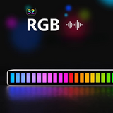 VibEQ: Sound Reactive RGB Light Bar, USB-C with In-built Mic & 32 Patterns, LED Strip for Car, Desk, Studio & Gaming Room