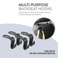 Holdie: 4-in-1 Car Seat Headrest Hooks – Heavy-Duty Hangers for Organizing Bags, Groceries, Purses & Accessories Without Spills (Set of 4)