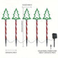 Twinkly: Solar LED Christmas Tree Garden Lights, Waterproof Outdoor Décor with Auto On/Off, 8 Modes & Festive Glow for Pathways, Patios, Yard