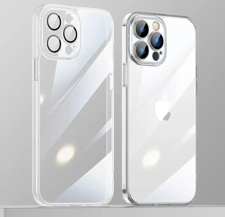 iPhone Never Yellowing Silicone Transparent Back Cover with Camera Protection