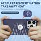 Heat dissipation iPhone Back Cover With Apple Brand Showoff