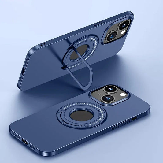 iPhone 14 MagSafe Charging Luxury Back Cover With Invisible Kickstand