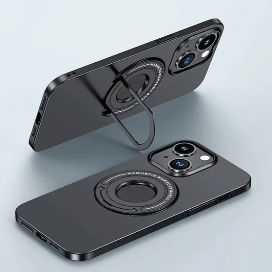 iPhone 14 MagSafe Charging Luxury Back Cover With Invisible Kickstand