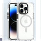iPhone 14 Yellow Resistant Transparent  Back Cover With MagSafe Charging