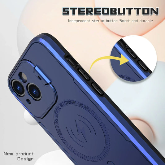 iPhone 14 MagSafe Case With Camera Protection Flip Kickstand