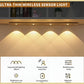 Sleek: USB-C Rechargeable LED Panel Light with PIR Motion Sensor, Mountable Light for Wardrobes, Stairs & Kitchen Shelves with 3 Colour Modes, Dimmable Brightness & Easy Slide-in Bracket
