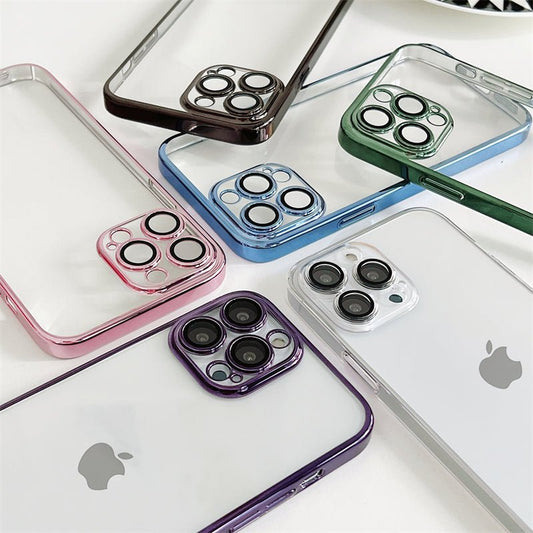 iPhone Never Yellowing Silicone Transparent Back Cover with Camera Protection